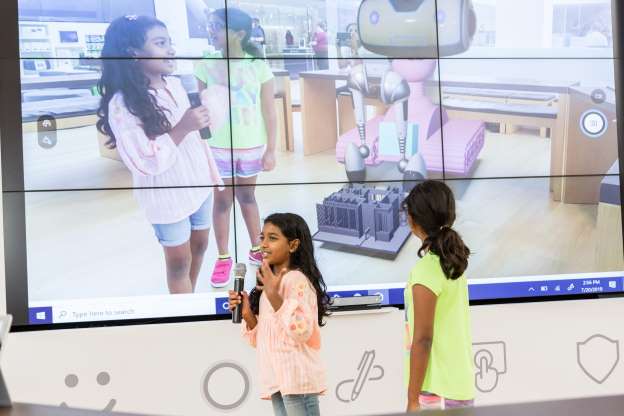 Girls Scouts at Microsoft