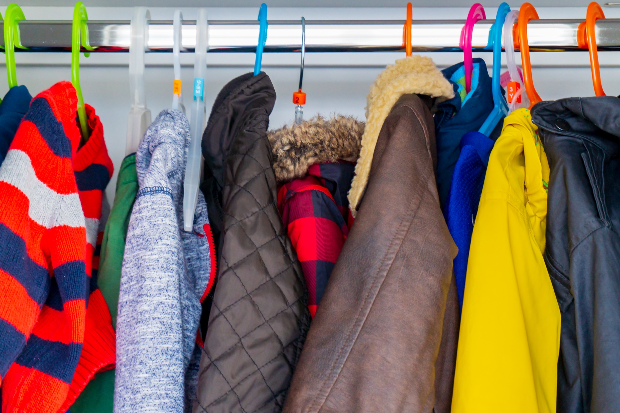 Kids Coats on hangers