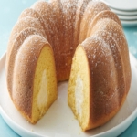 Cream Filled Golden Bundt Cake